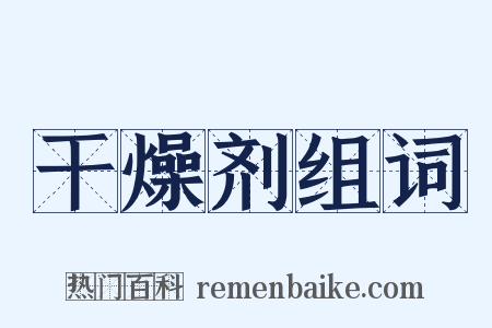 干燥剂组词是什么意思的图片